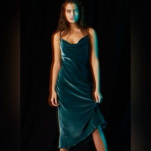 Aritzia Practical Magic 90s Style Velvet Wilfred Canto Dress XXS XS